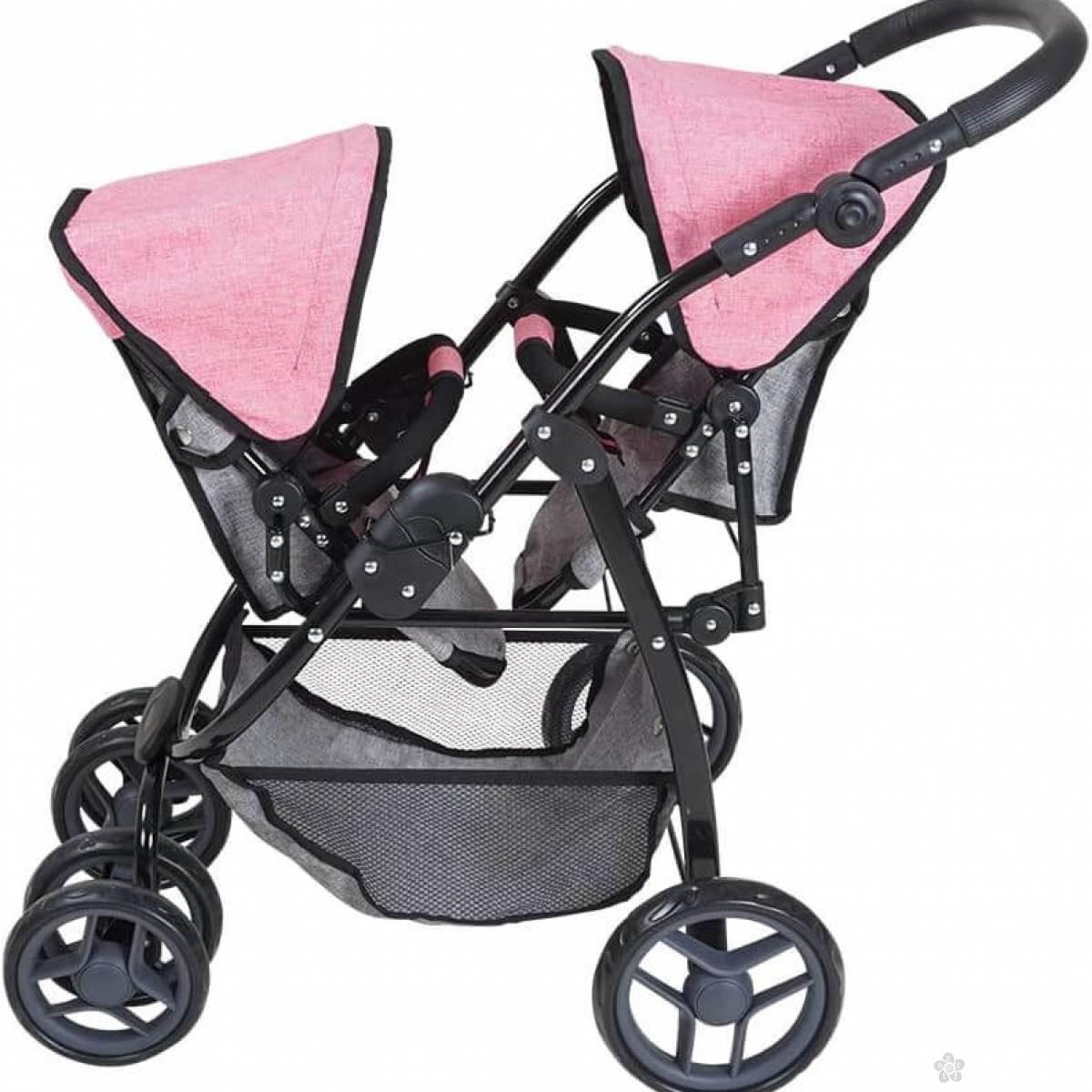 Kolica za lutke Milo Twins 164224 