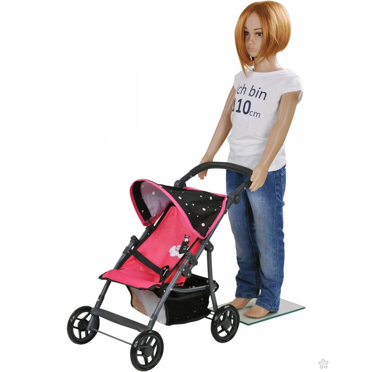 Kolica za lutke Nici Theodor Carbon 802102 