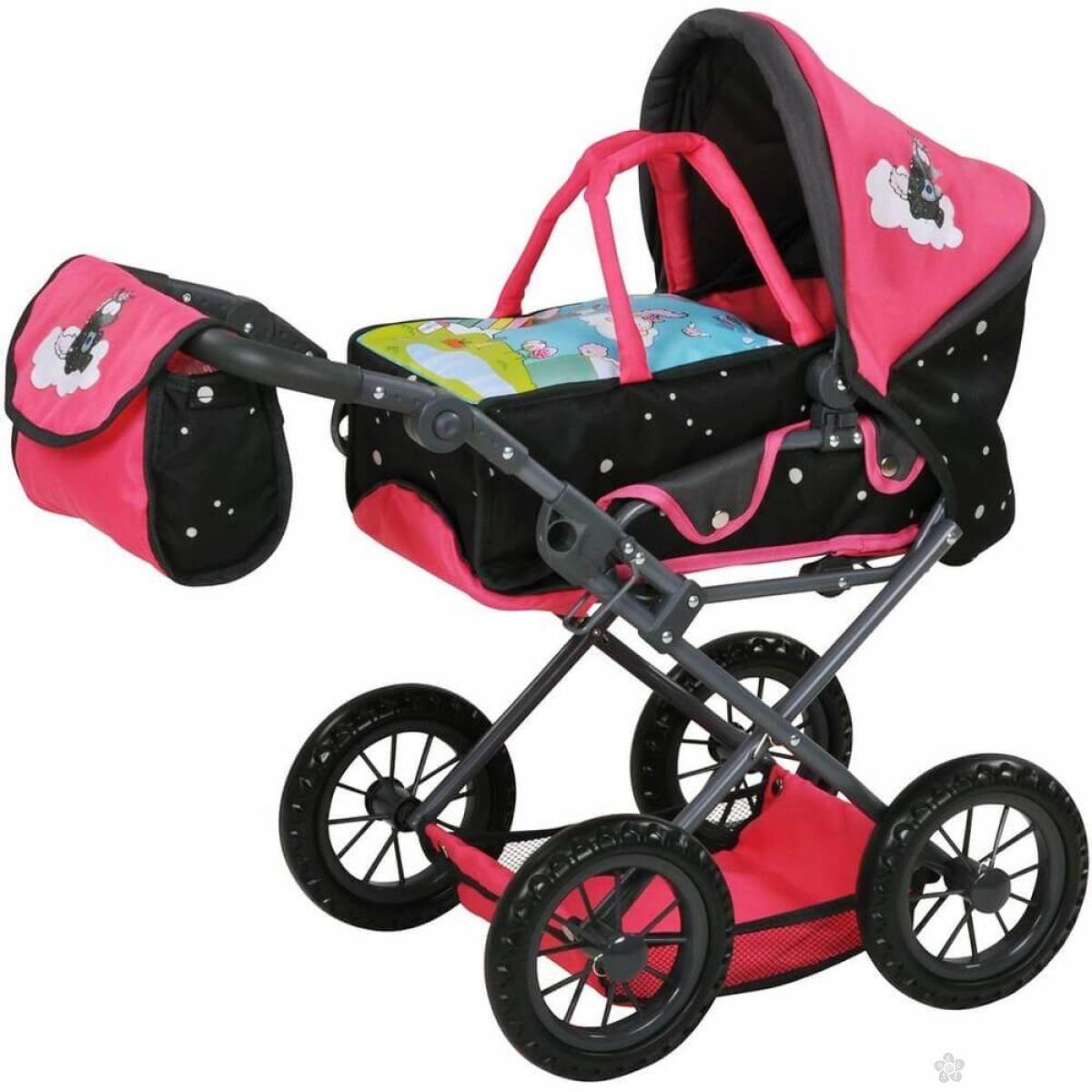 Kolica za lutke Nici Theodor Carbon 802119 