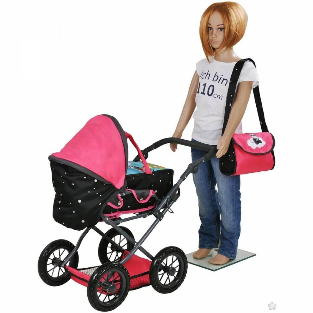 Kolica za lutke Nici Theodor Carbon 802119 