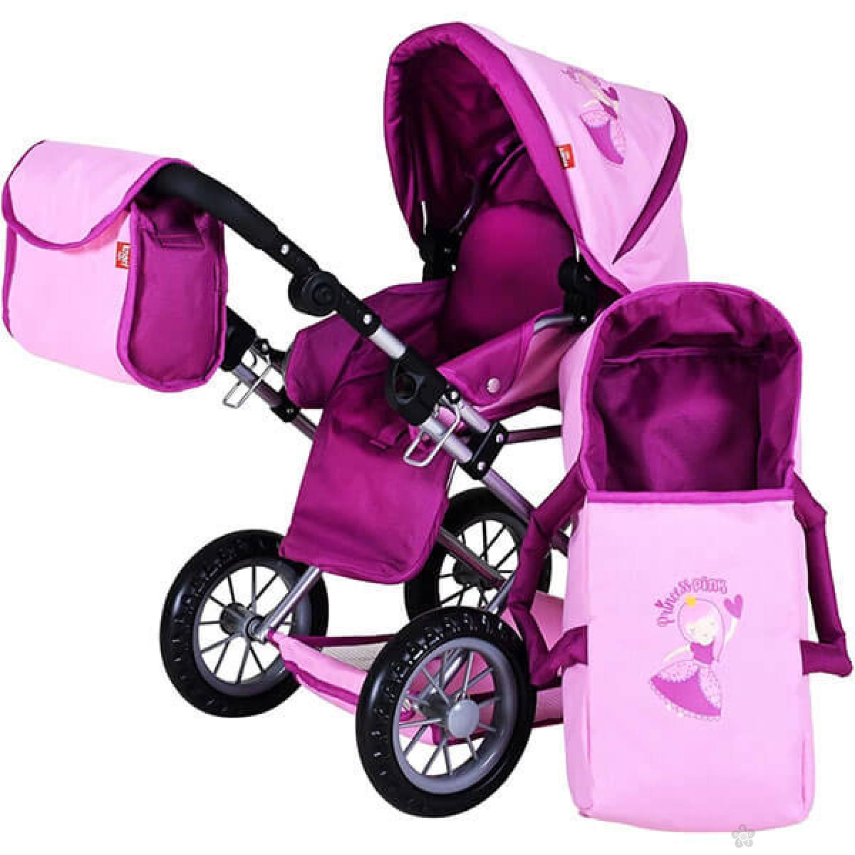 Kolica  za lutke Ruby – Princess Pink 631375 
