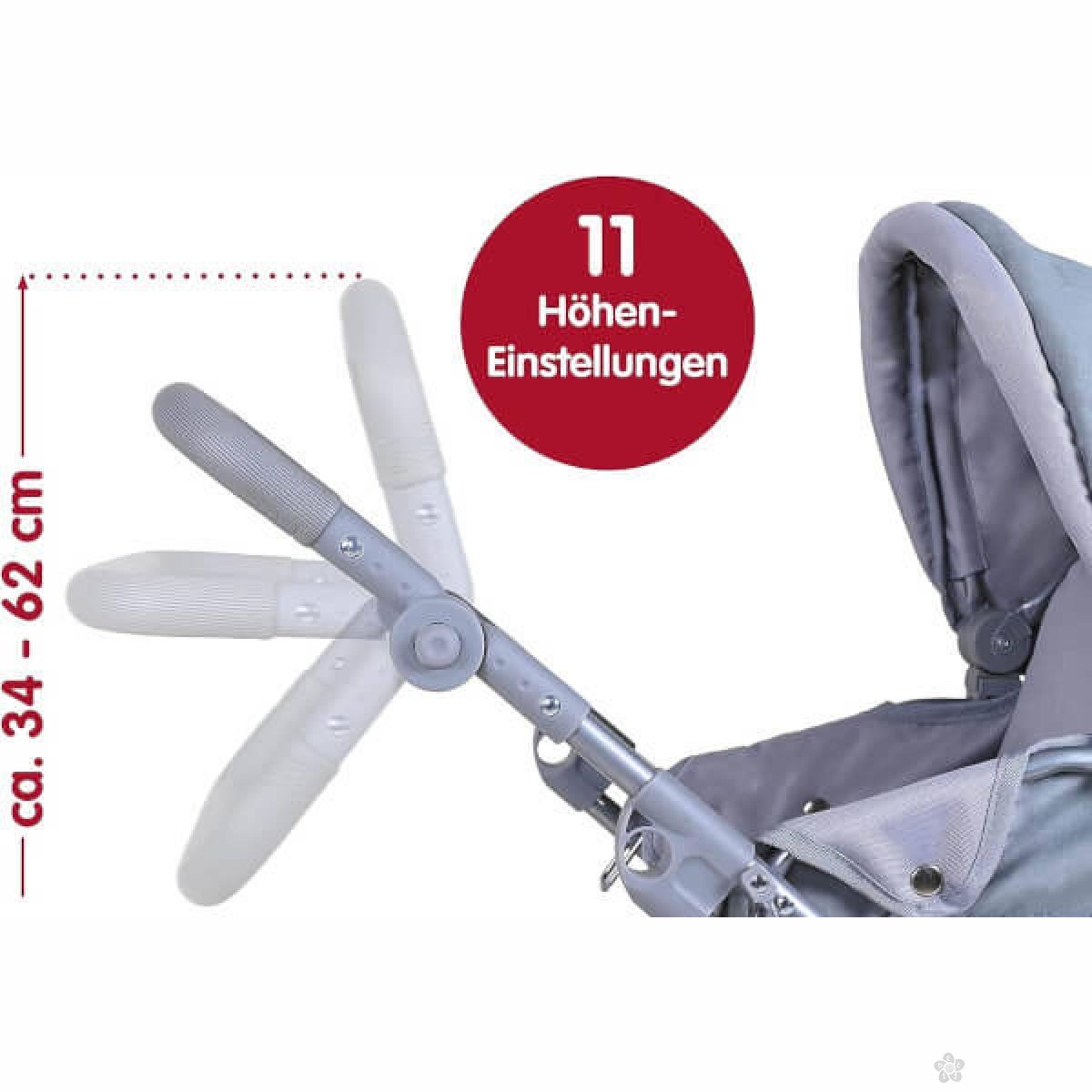 Kolica za lutke Ruby Unicorn plava 63176 