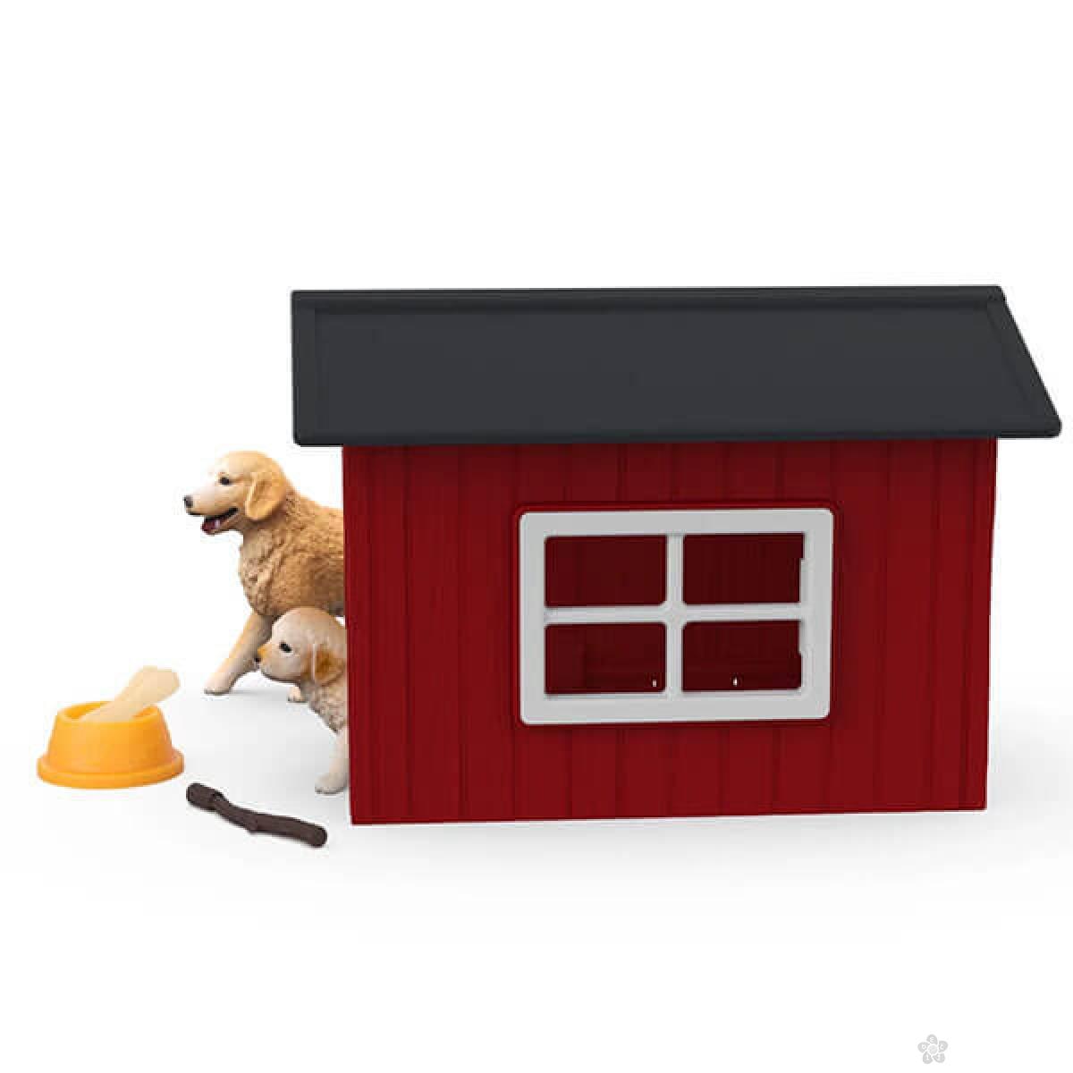 Kućica za pse, Kennel with Golden Retriever 42722 