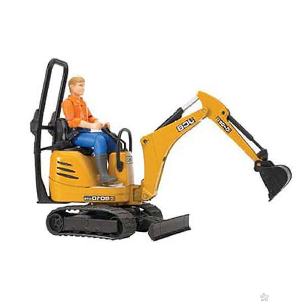 Mini guseničar Bruder JCB 8010 CTS sa figurom 620028 