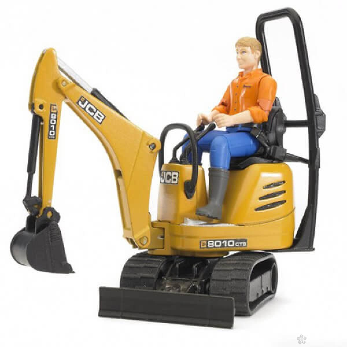 Mini guseničar Bruder JCB 8010 CTS sa figurom 620028 