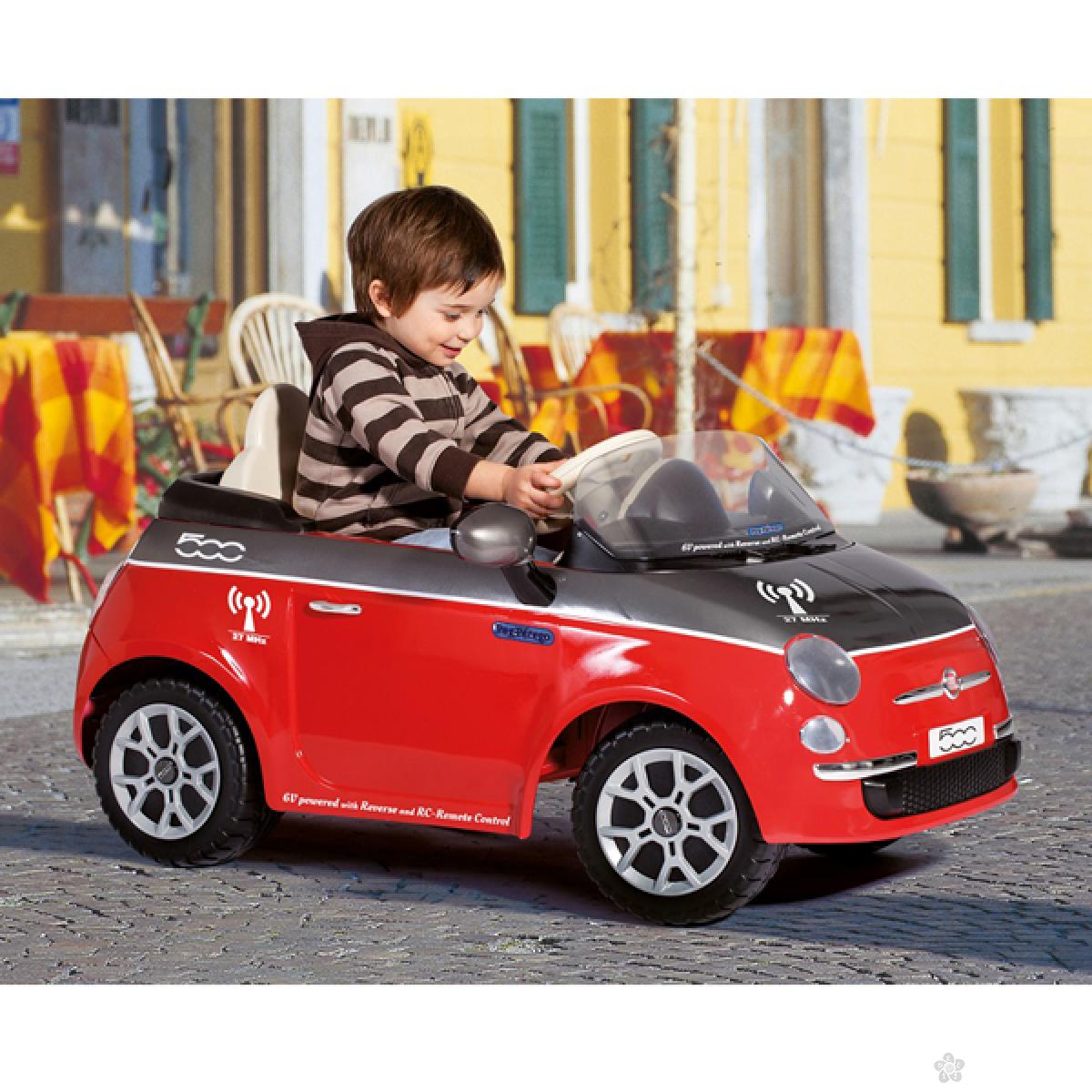 Fiat 500 6v sa Daljinskim Upravljačem Rosa/Grigia IGED1163