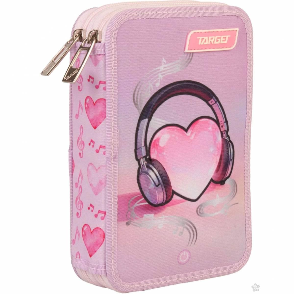 Pernica dupla puna LED Music heart 29834 