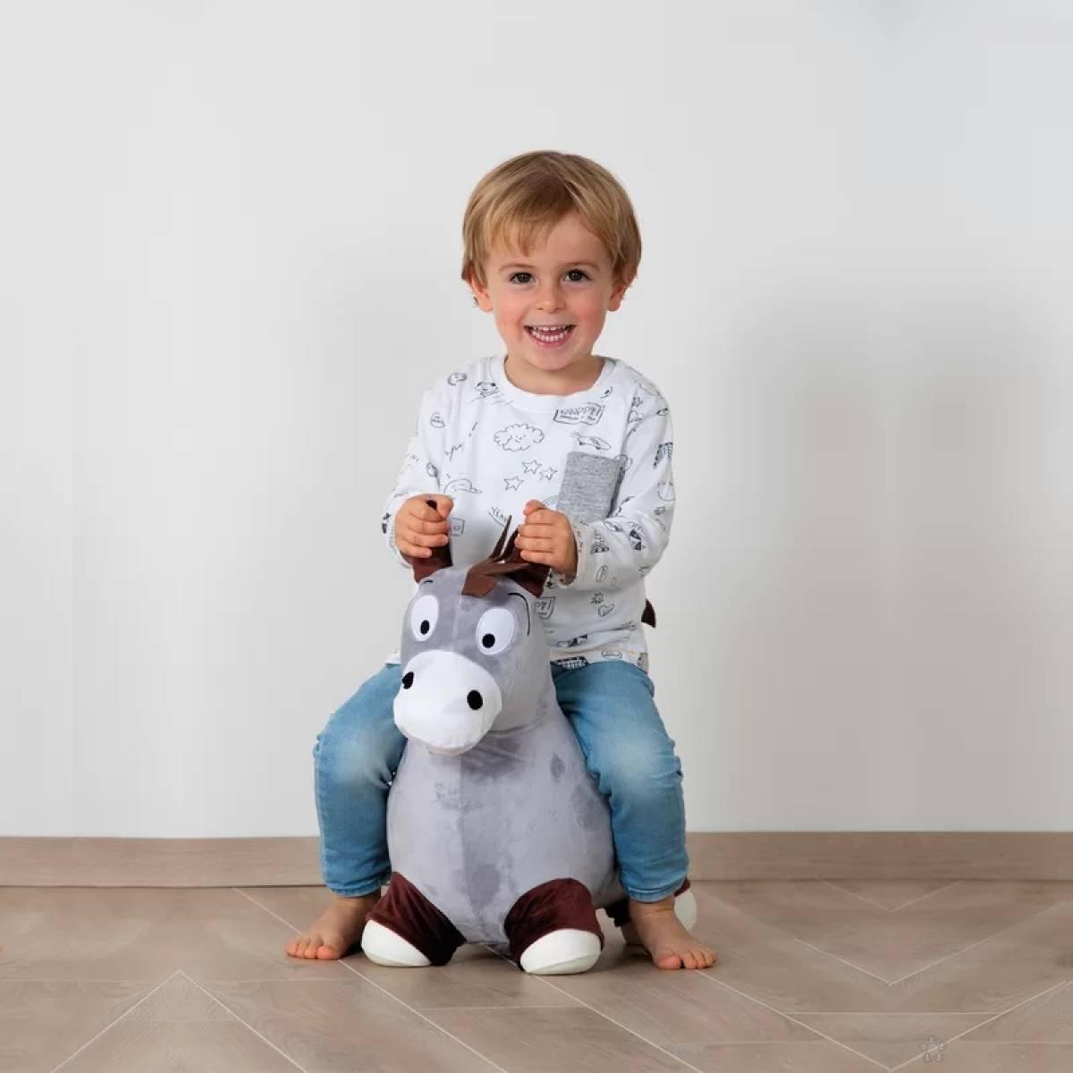 Poni za skakanje sa plisanom navlakom 59048 