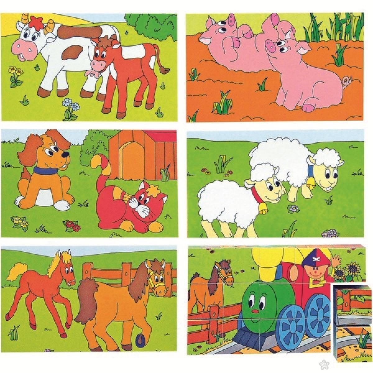 Puzzle srećan Maša i žvotinjska farma 3x5 