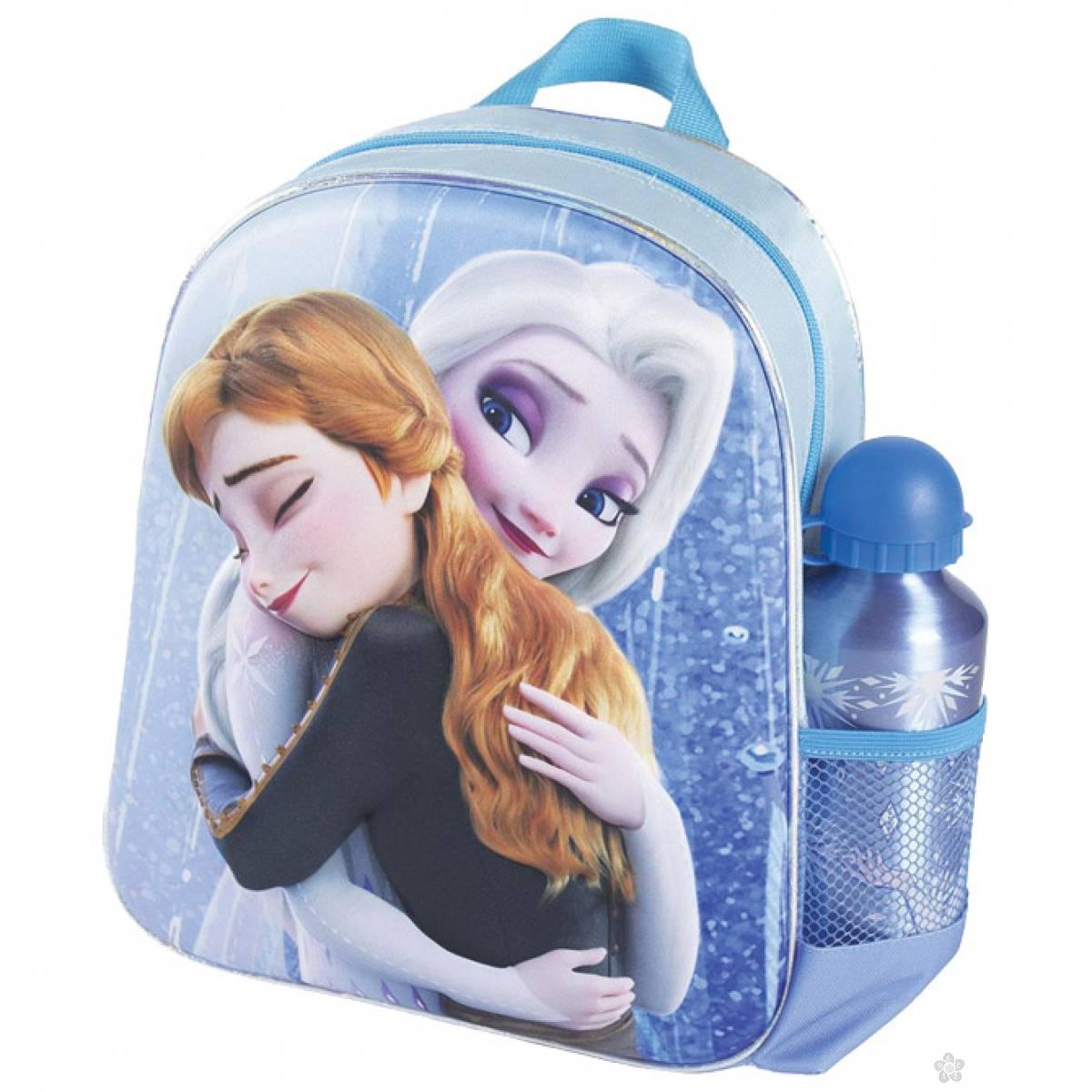 3D ranac za vrtić + flašica Frozen Elsa Ana2100003593 