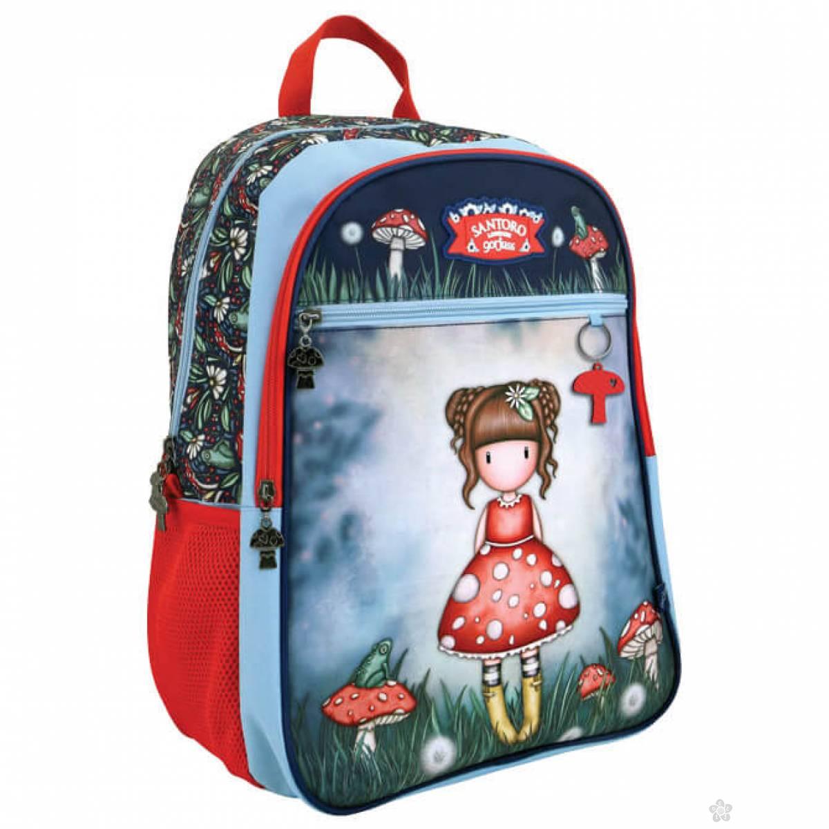 Ranac đački sa ojačanjem Classic Little Mushroom 1327GJ03 