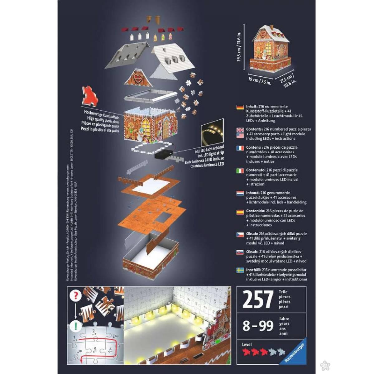 Ravensburger 3D puzzle Medena kuća RA11237 