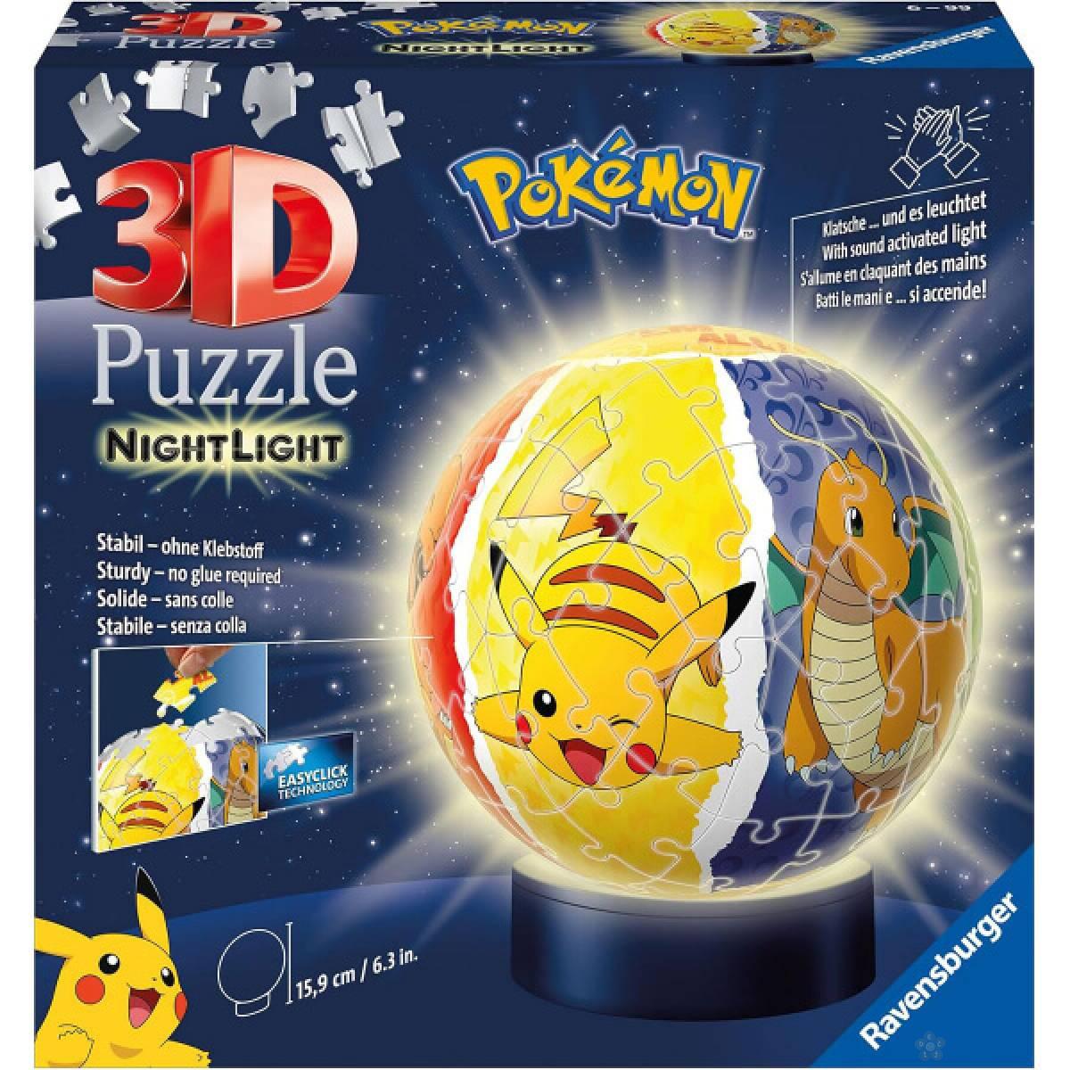 Ravensburger 3D puzzle Pokemoni sa LED svetlom RA11547 