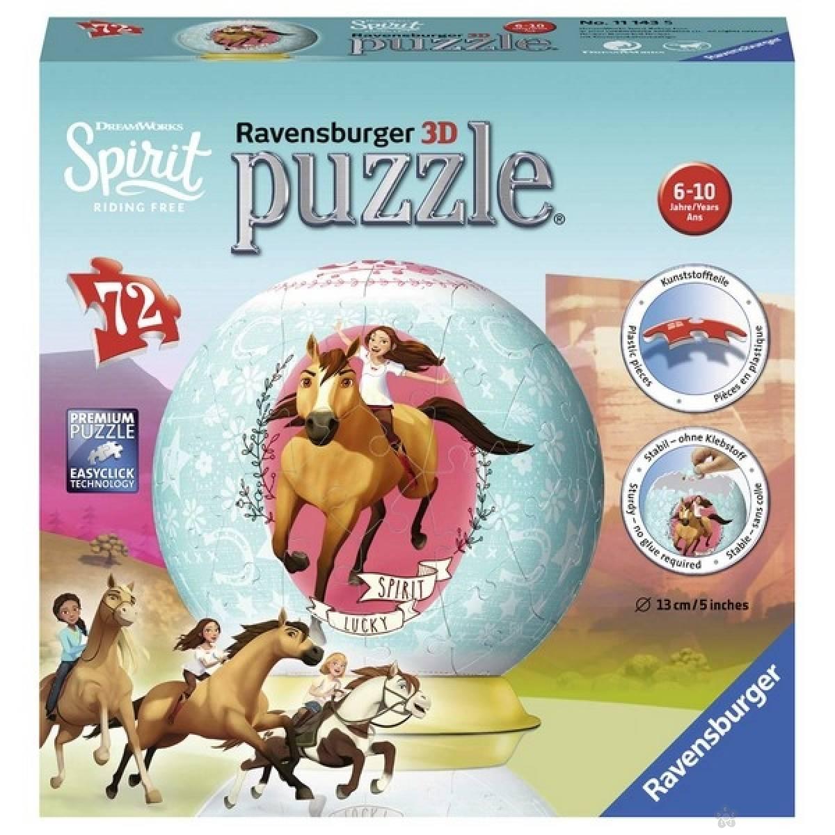 Ravensburger 3D puzzle (slagalice) - Spirit - lik iz crtanog filma 