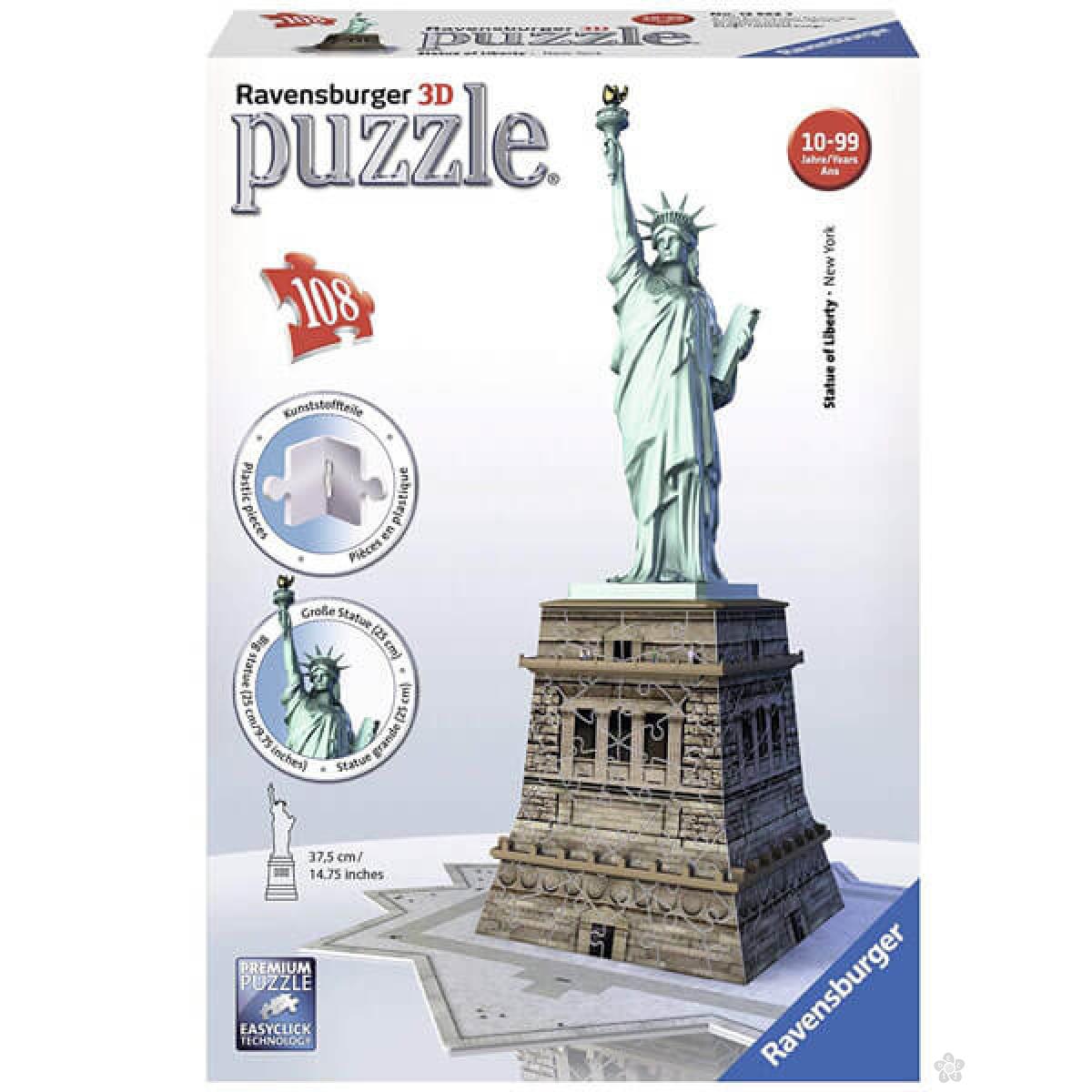 Ravensburger 3D puzzle Statua Slobode RA12584 