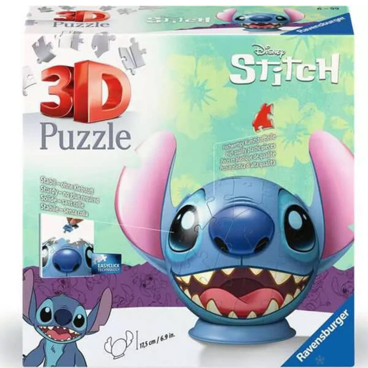 Ravensburger 3D puzzle Stitch sa ušima RA11574 
