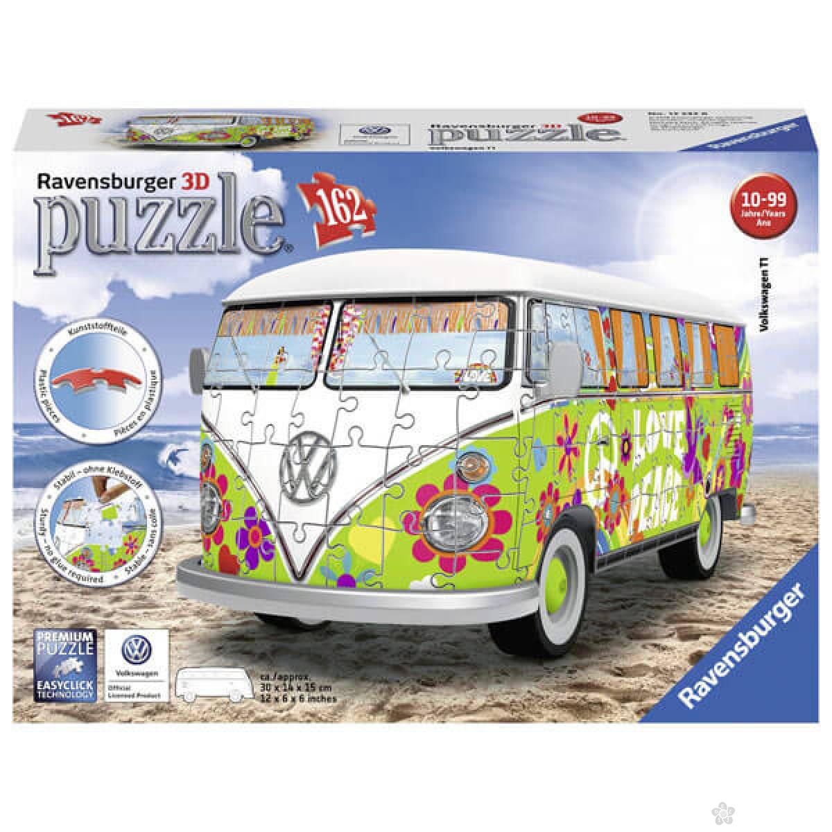 Ravensburger 3D puzzle Volkswagen kombi hipi stil RA12532