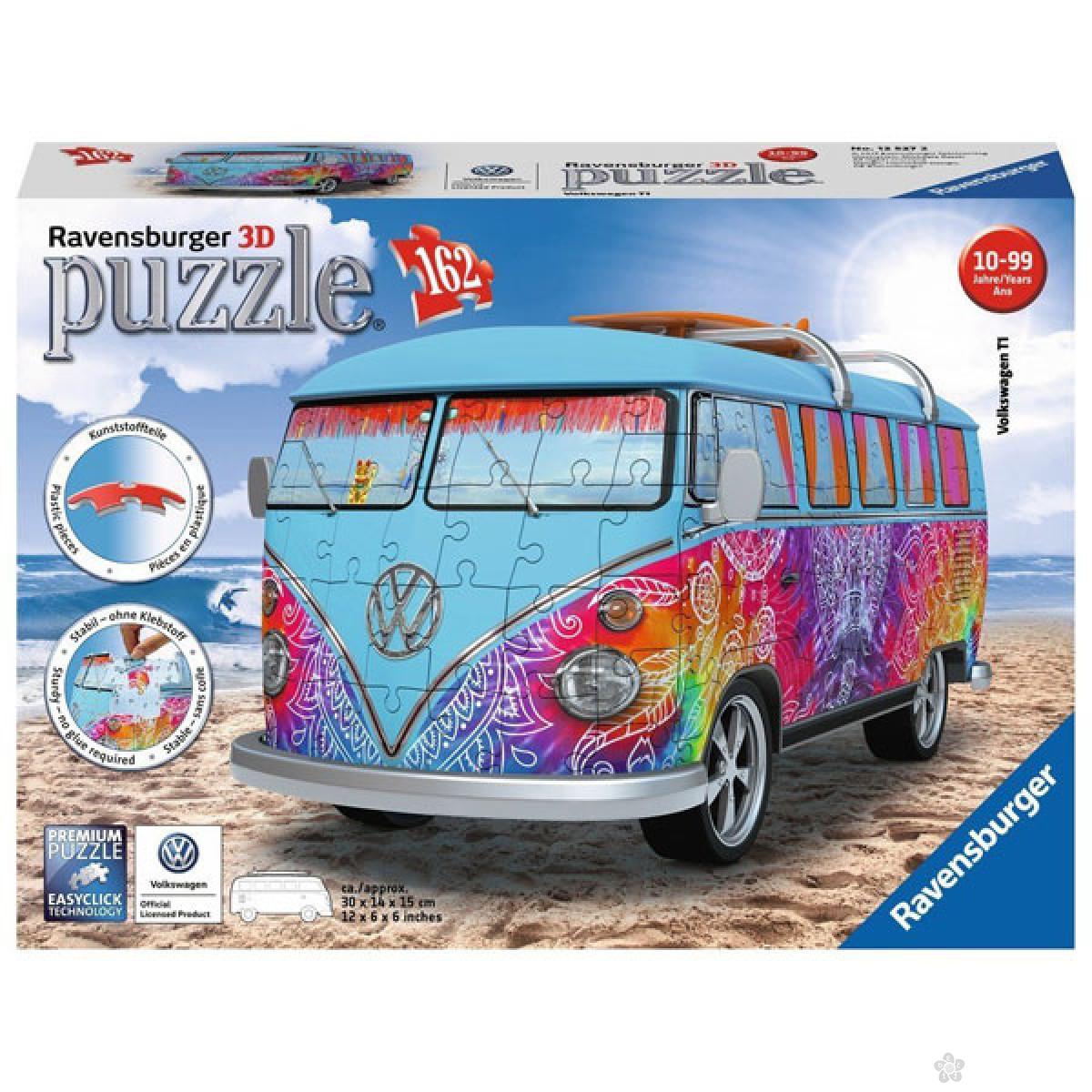 Ravensburger 3D puzzle Volkswagen kombi Indijs RA12527