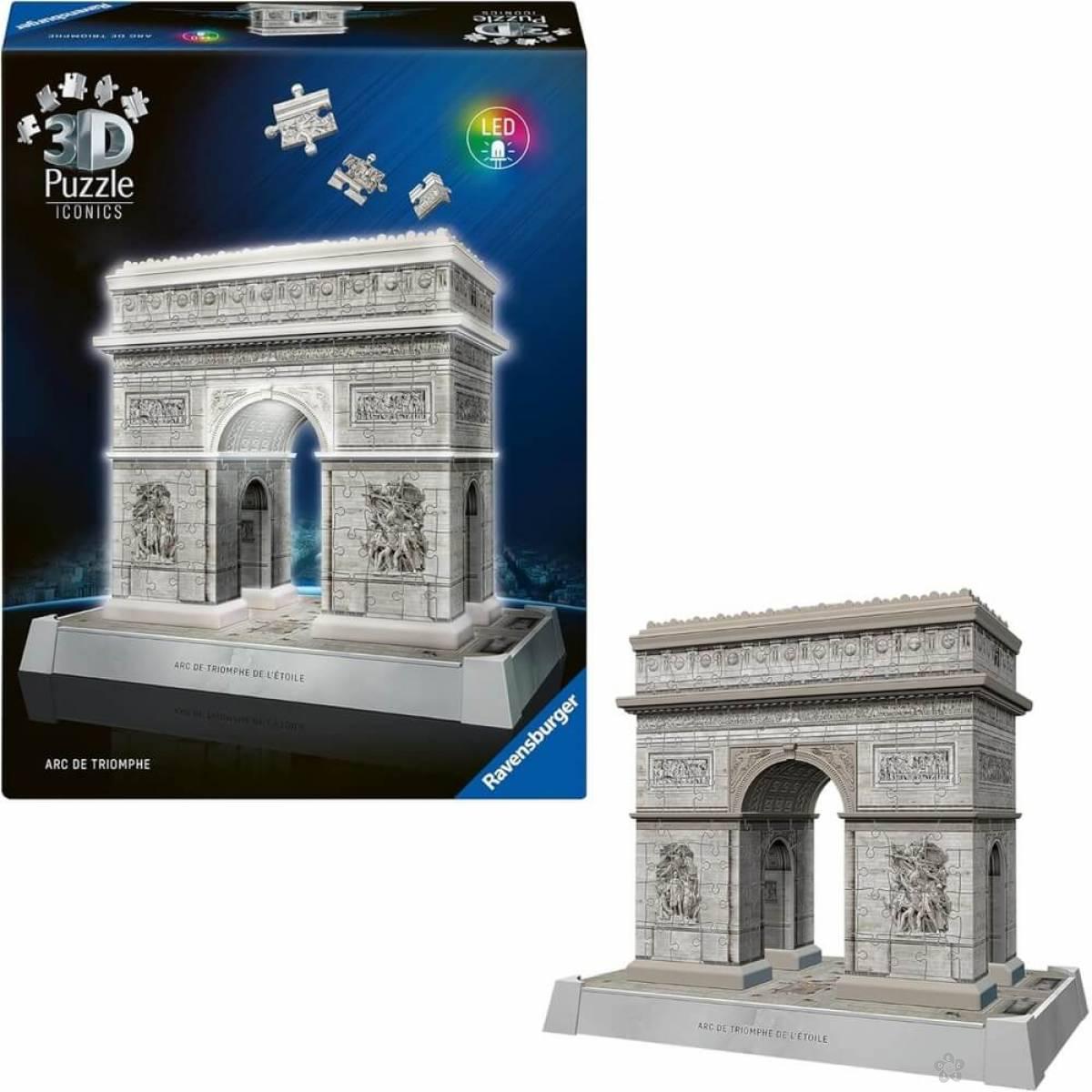 Ravensburger 3D puzzle Triumfalna kapija sa svetlom RA12008029 
