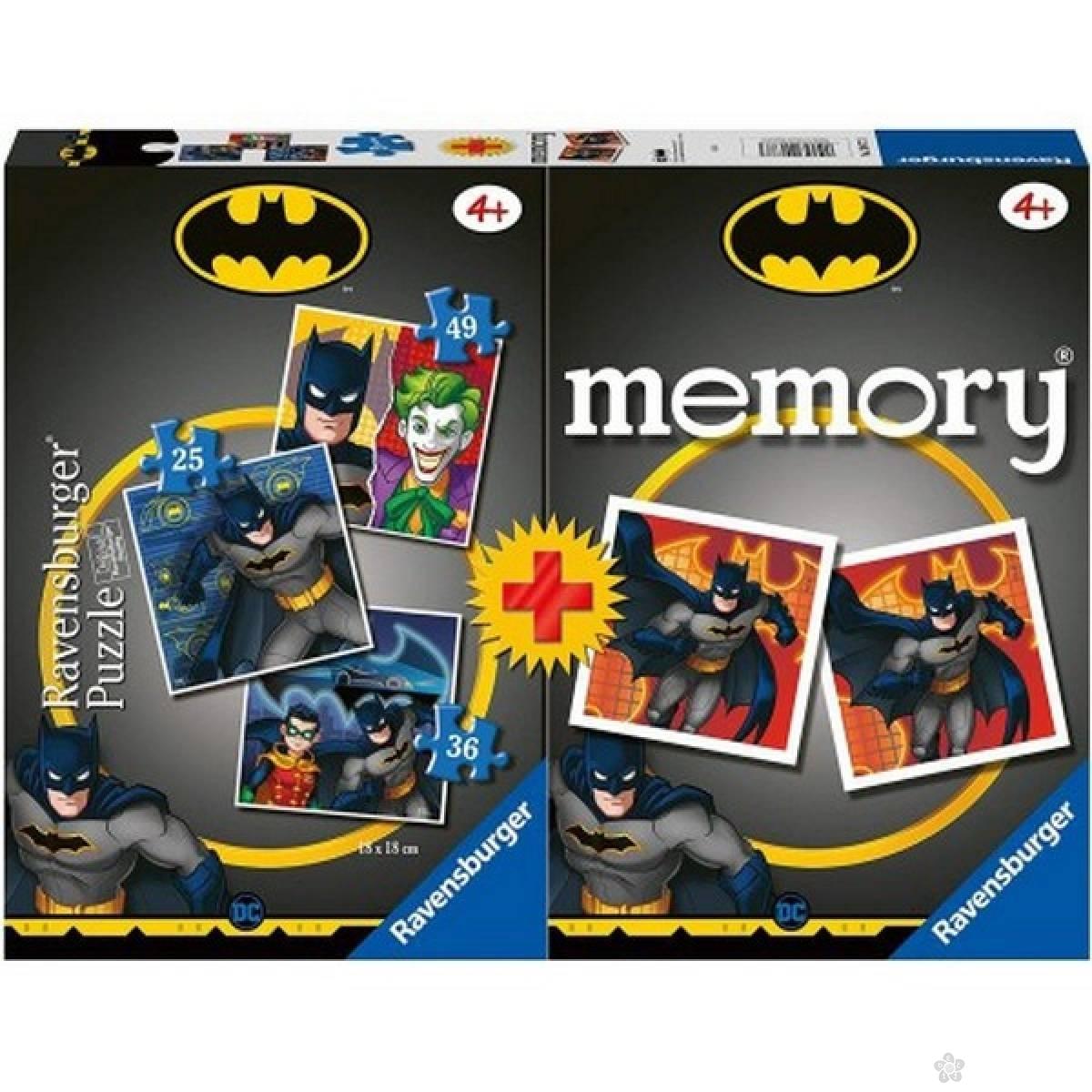 Ravensburger drustvena igra - Batman puzzla + memorija 