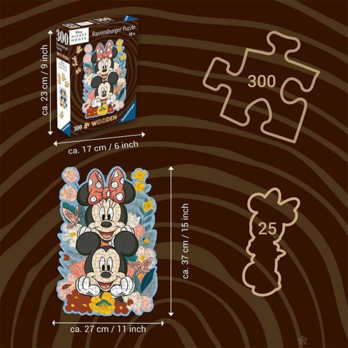 Ravensburger drvene puzzle Disney Mickey & Minnie RA12000762 