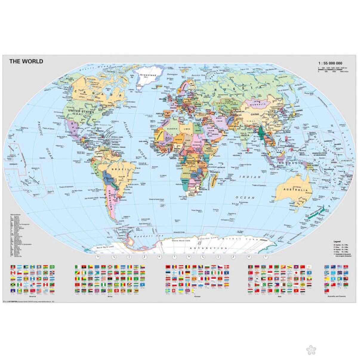 Ravensburger Puzzla Politička karta sveta RA12000065 