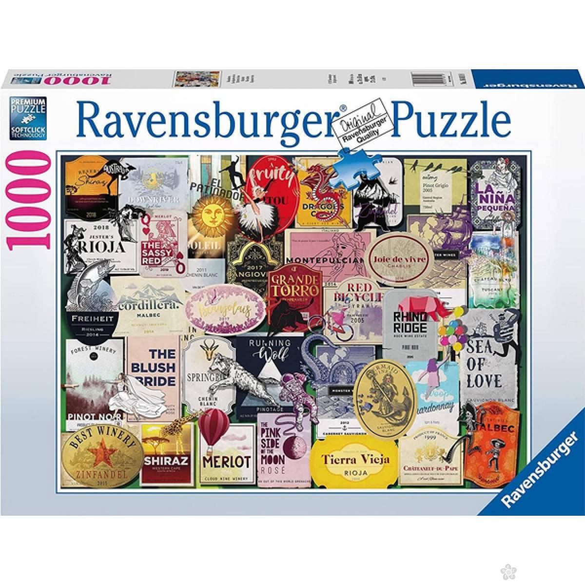 Ravensburger puzzla Vinske etikete RA16811 