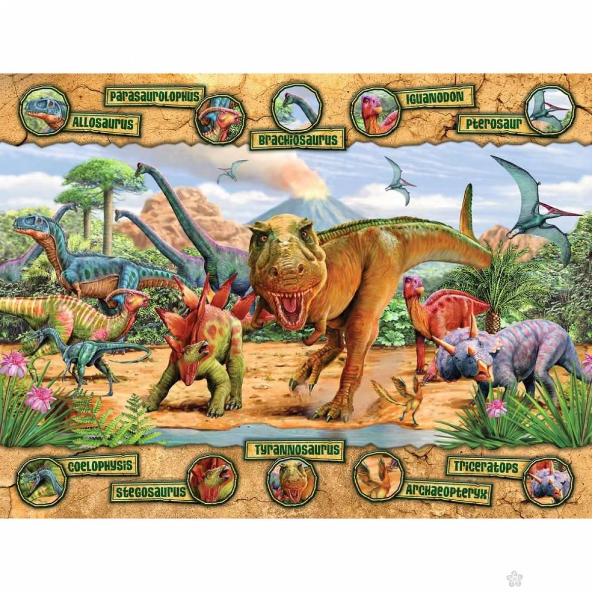 Ravensburger puzzle Dinosaurusi sa imenima RA10609 