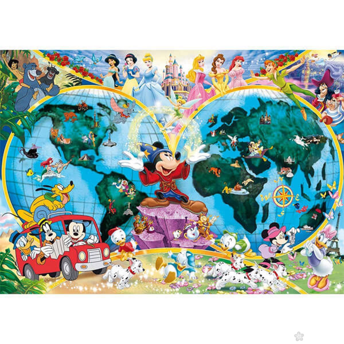 Ravensburger puzzle Diznijeva mapa sveta RA15785 