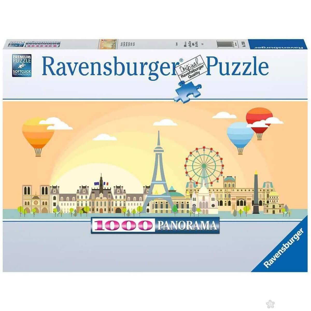 Ravensburger puzzle Pariz- panorama RA17393 
