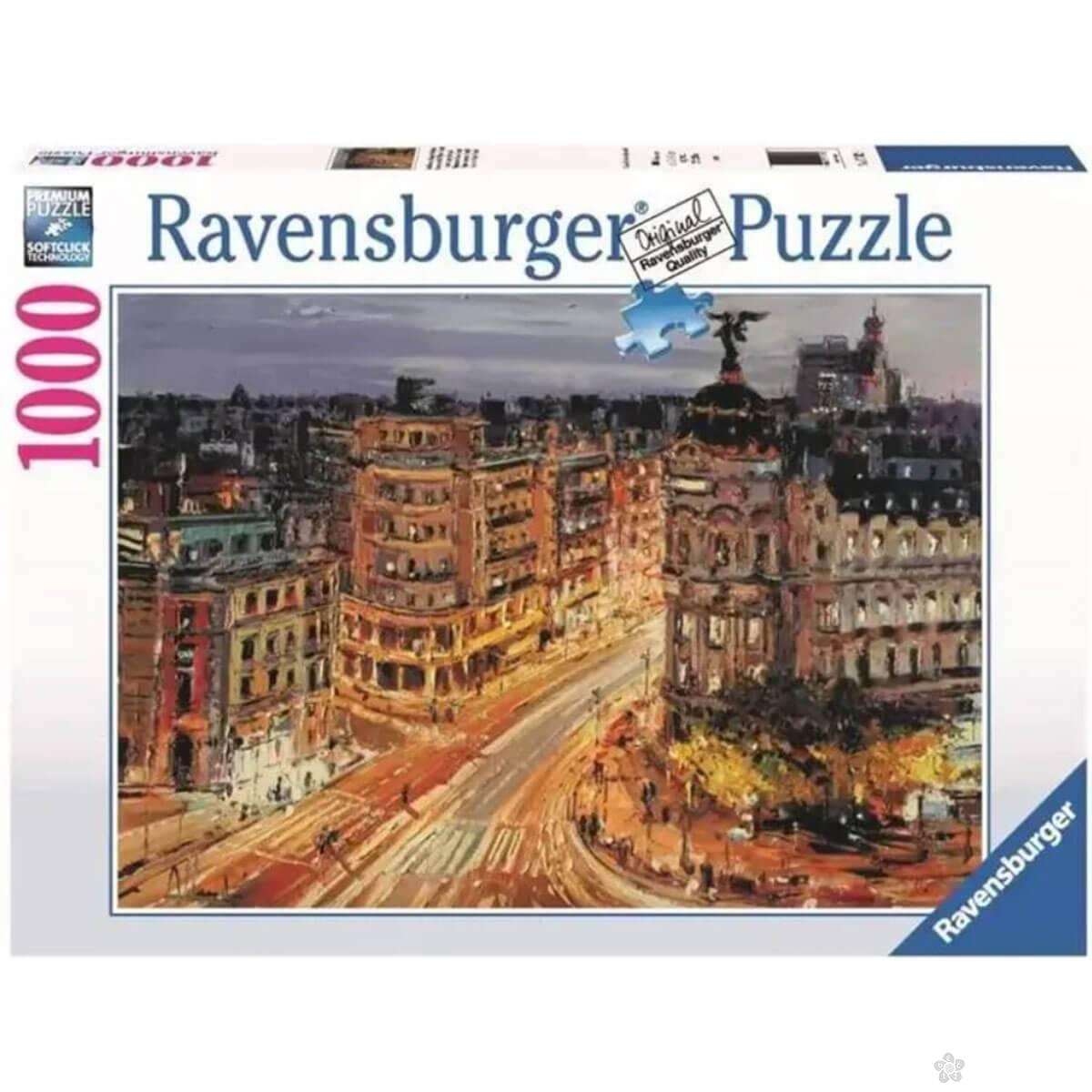 Ravensburger puzzle Ulica Gran Vija, Madrid RA12000609 