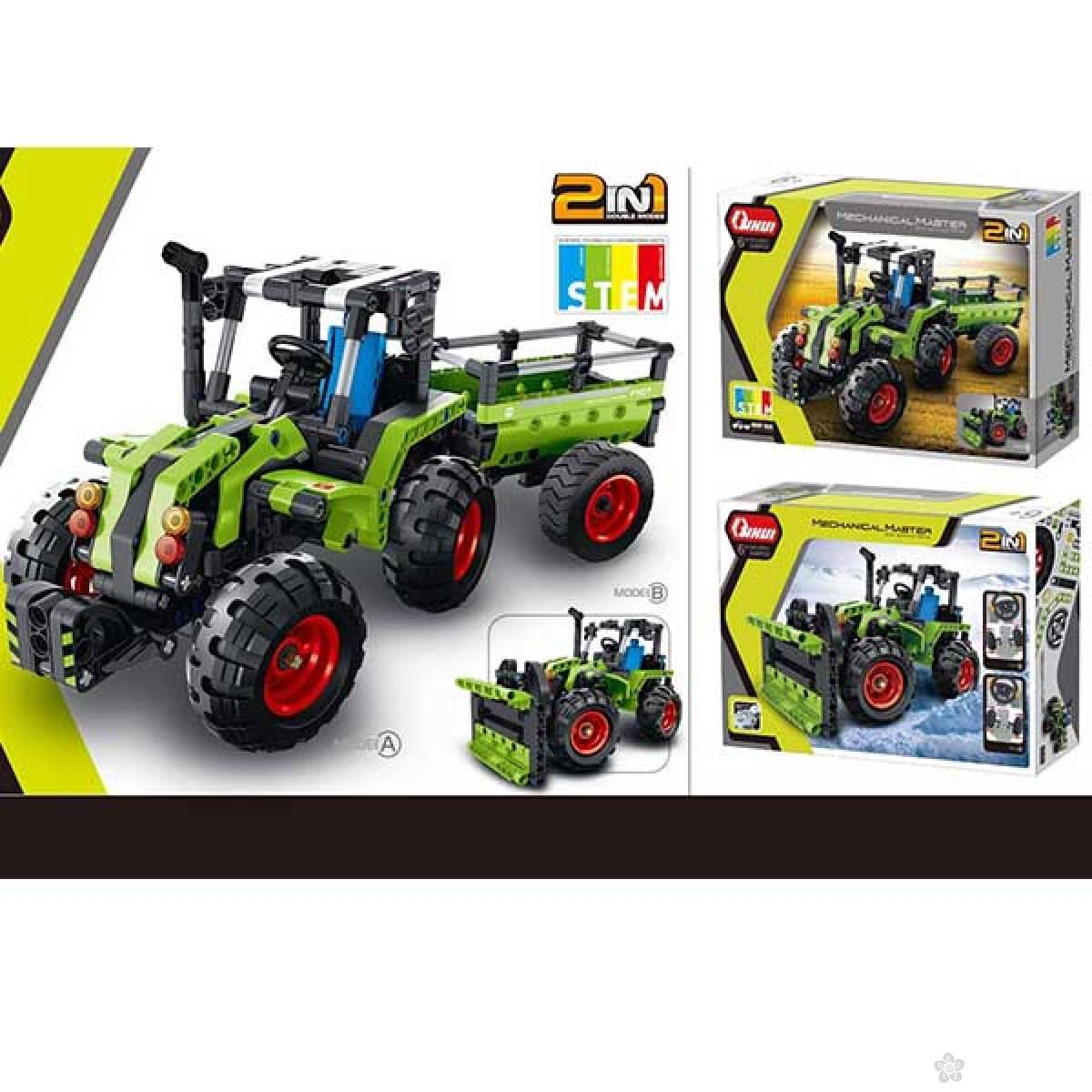 Traktor 2 u 1 sa prikolicom ili plugom 6807 