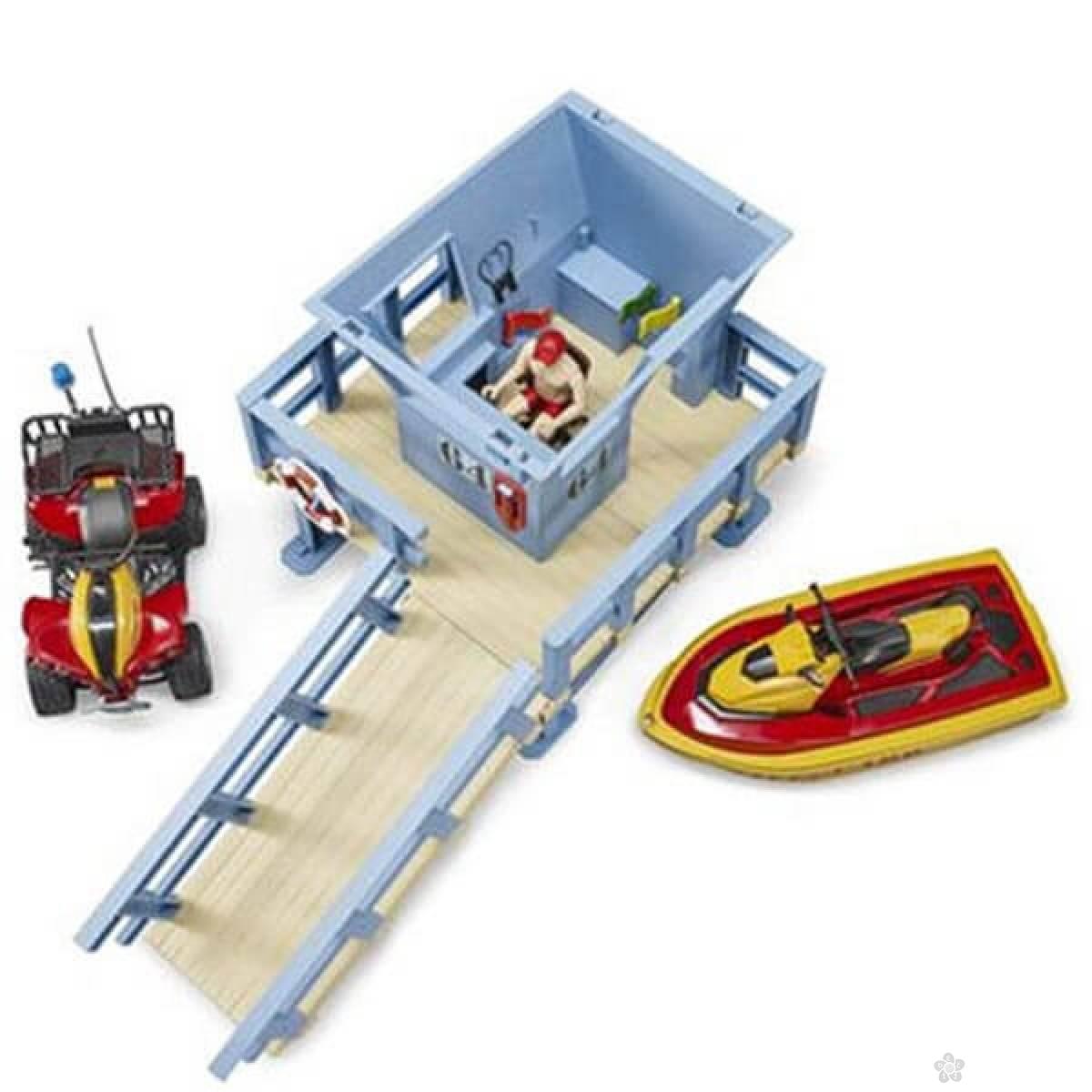 Toranj obalske straže sa četvorotočkašem, skuterom i spasiocem 627805 