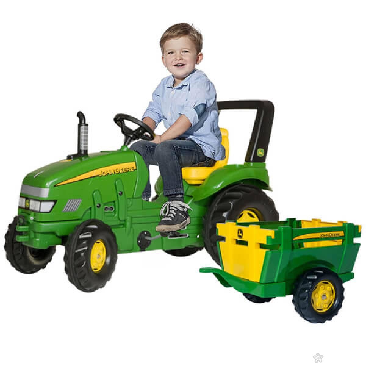 Traktor na pedale Rolly X TRACK JD sa prikolicom 035762 