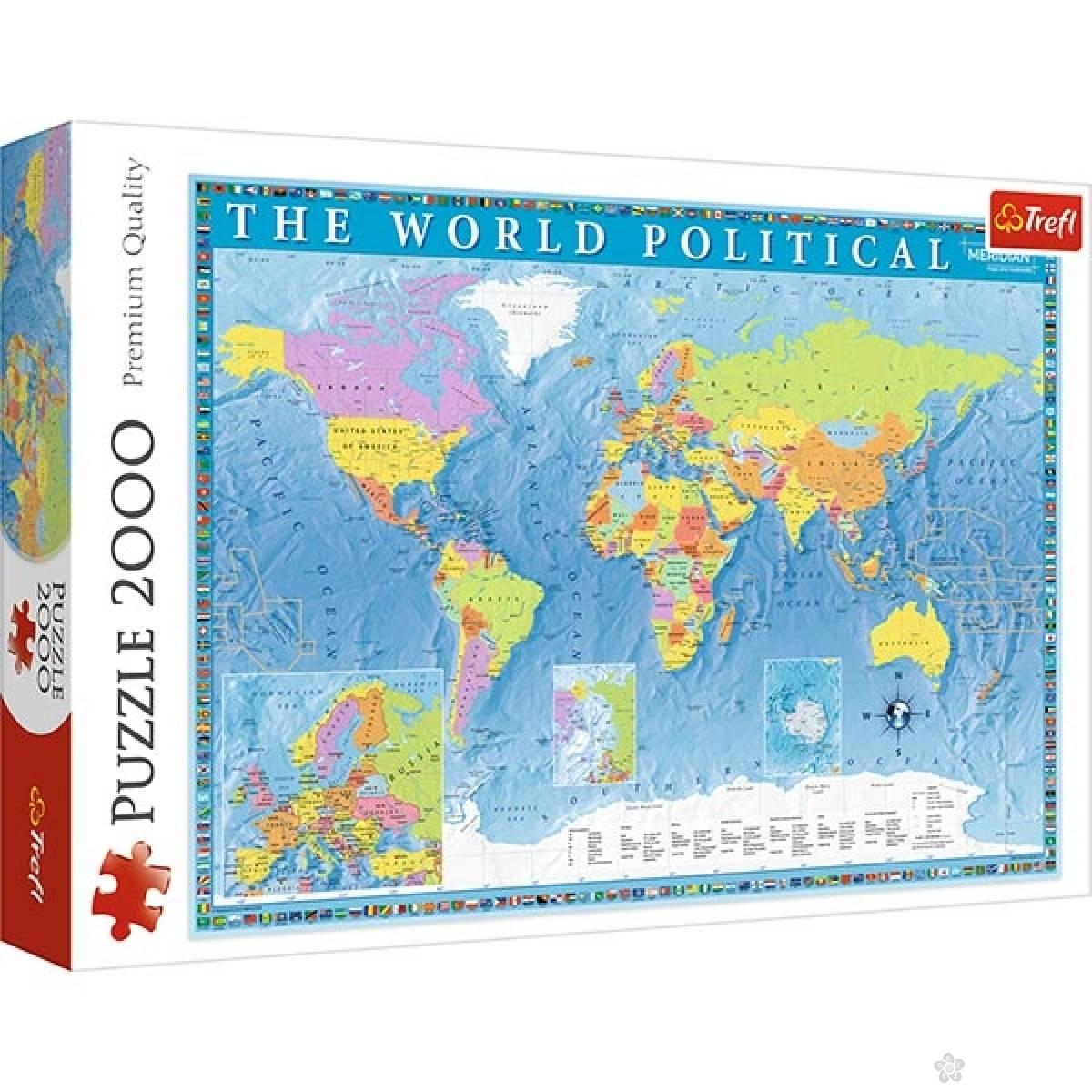 Trefl puzzla Political Map of The World 27099 