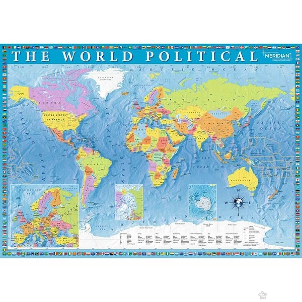 Trefl puzzla Political Map of The World 27099 
