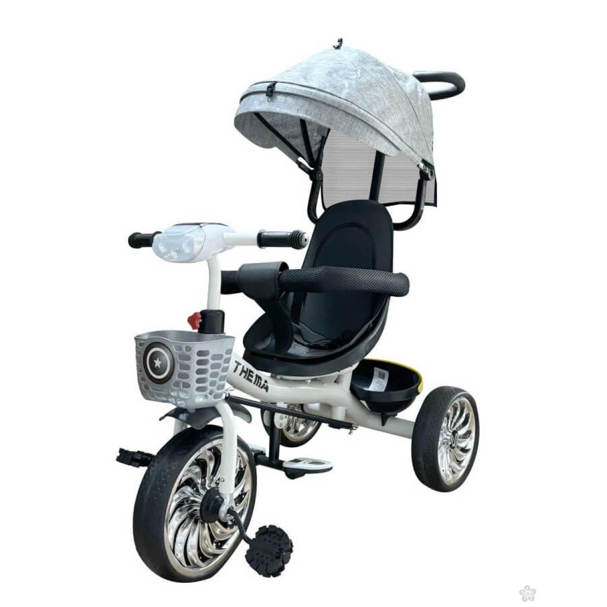 Tricikl TS-606 sivi 